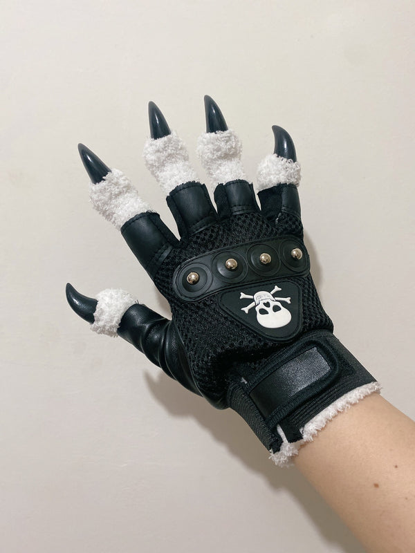 Close-fitting animal claws black Skeleton