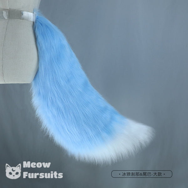 cosplay ice wolf Setsuna wolf ears headband wolf tail set