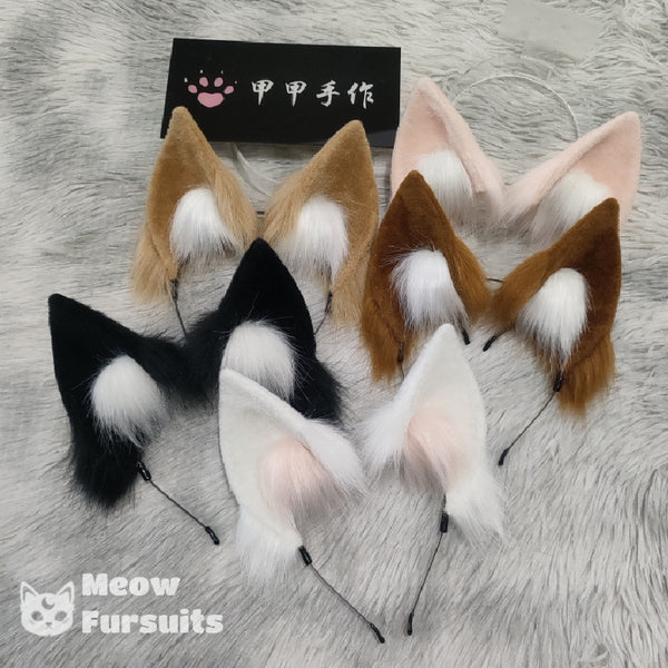 Handmade cosplay fox ear headband