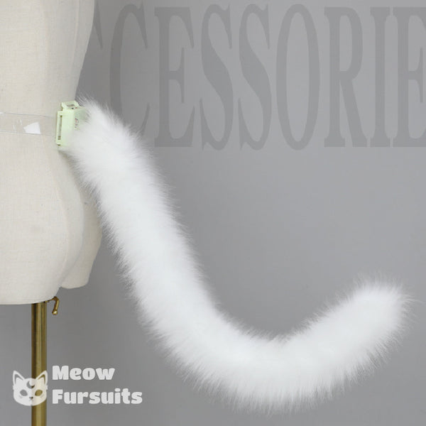 Handmade plush electric movable cat tail cos simulation