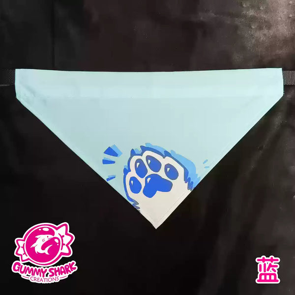 Furry triangular bandana in stock