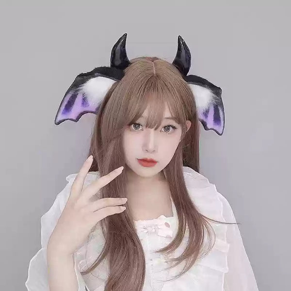 Handmade Halloween party cosplay headdress little devil