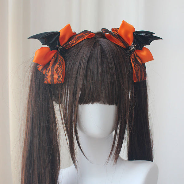 Original design dark tough girl style devil wings