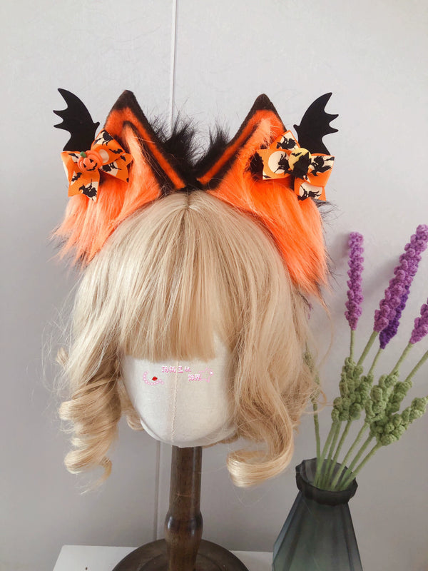 Original handmade Halloween simulated cat ears