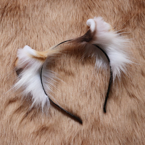【Curly Curl Cat】Silver-gray Curly Curl Cat Headband
