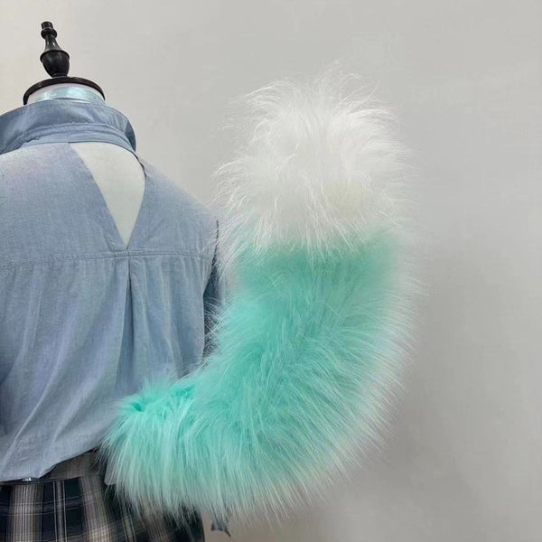 Color Handmade plush electric movable animal tail