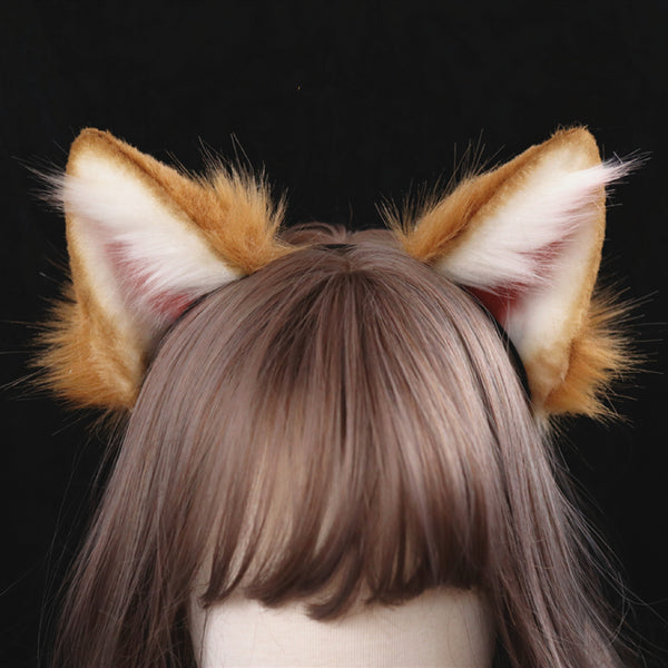 【Shiba Inu】Red Shiba Inu ear headband can be bent