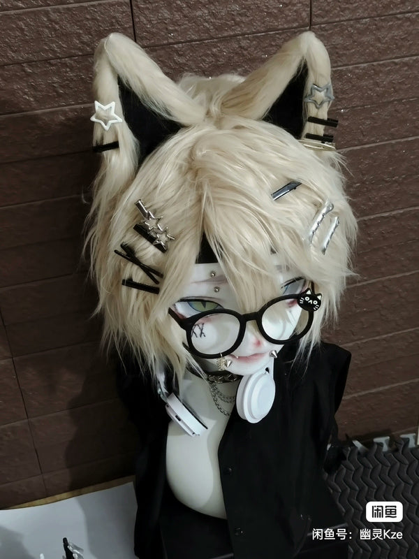 [Kitten] Milk Tea Colored Kitten Kig Fursuits Stock