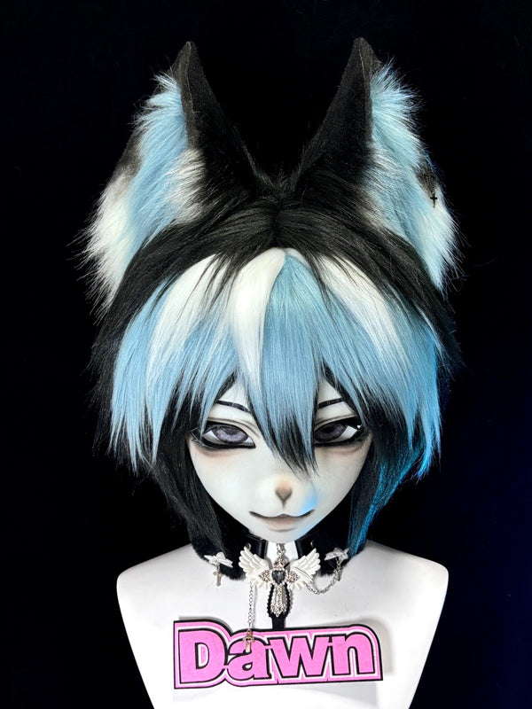 [Wolf] Black Blue Kig Fursuits Stock