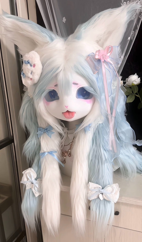 [Kitten] Blue White Kitten Kig Fursuits Stock