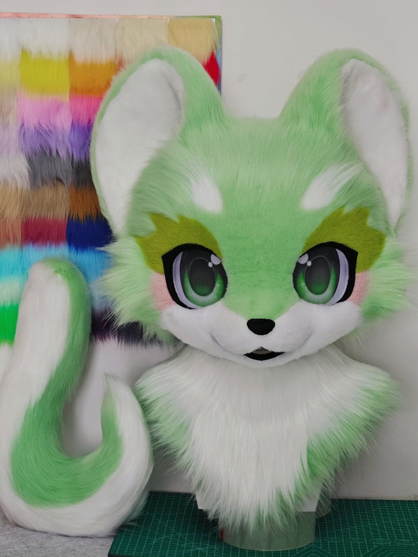 [Mouse] Green Big Ears Mouse Kemono Fursuits Stock (Gift Tail)