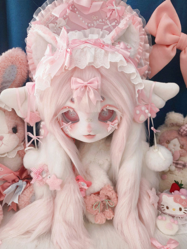 [Kitten] Pink Angel Kitten Kig Fursuits Stock