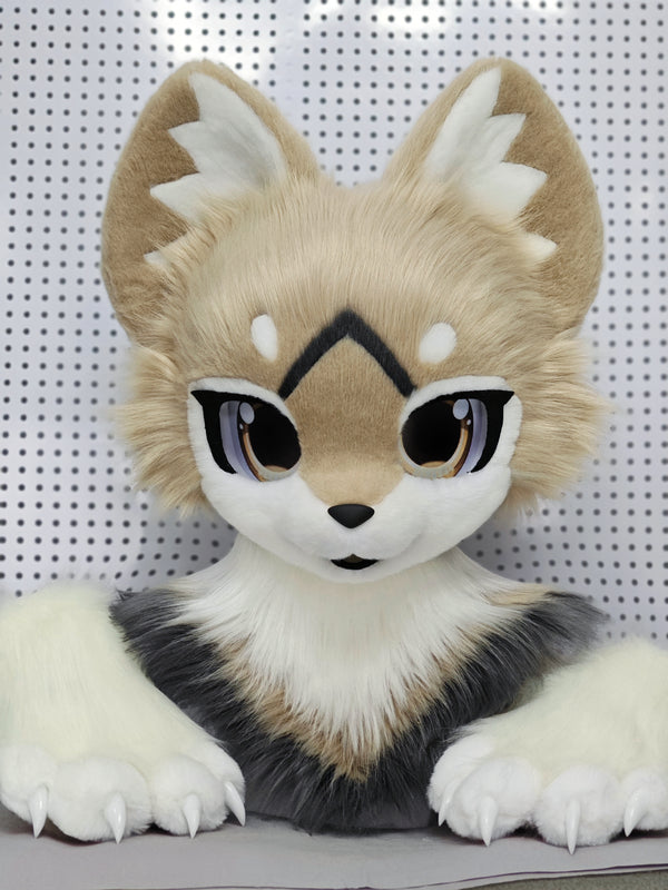 [Kitten] Khaki Kitten Kemono Fursuits Stock（Gift Handpaws）