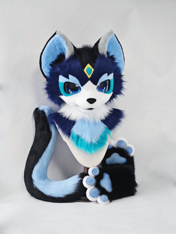 [Fox] Black Blue Fox Kemono Fursuits Stock