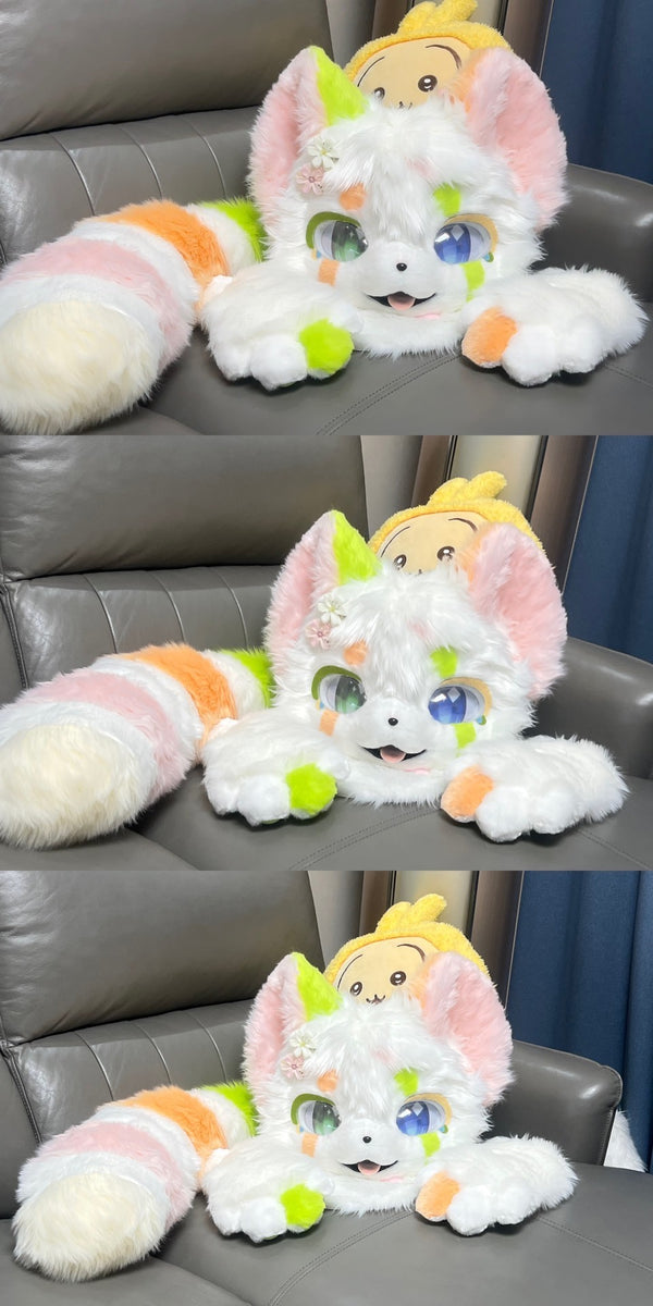 [Kitten] White Kitten Kemono Fursuits Stock (Gift Handpaws+Tail)