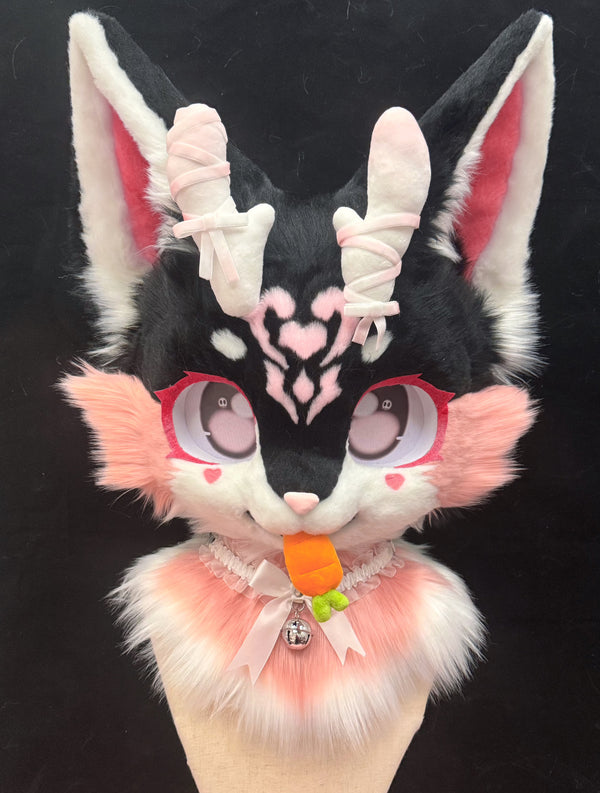 [Kitten] Black Pink Kitten Kemono Fursuits Stock