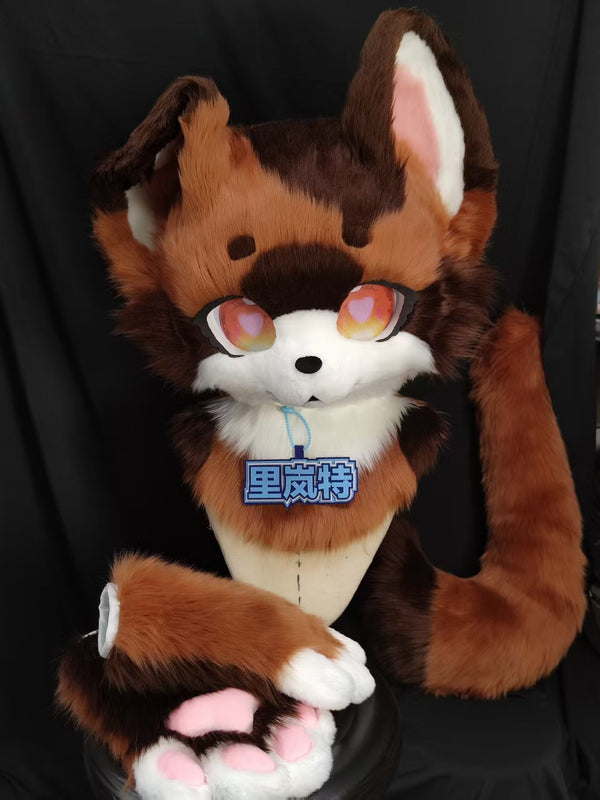 [Puppy] Brown Puppy Kemono Fursuits Stock (Gift Handpaws Tail)