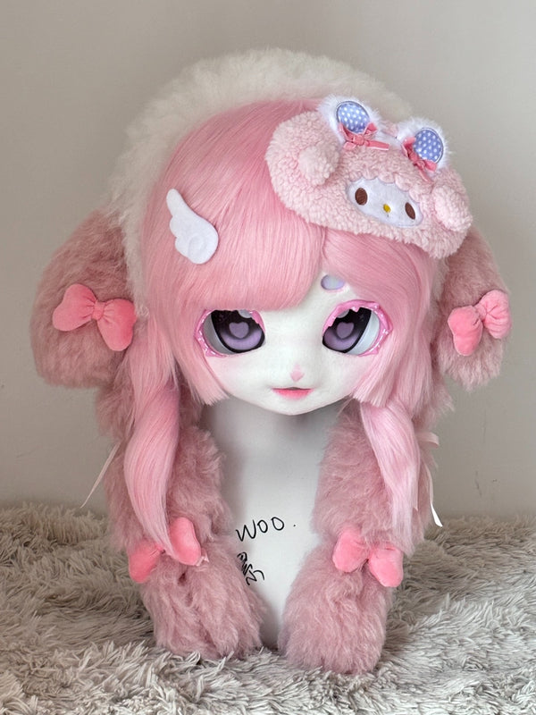 [Lamb] Pink Melody Lamb Kig Fursuits Stock