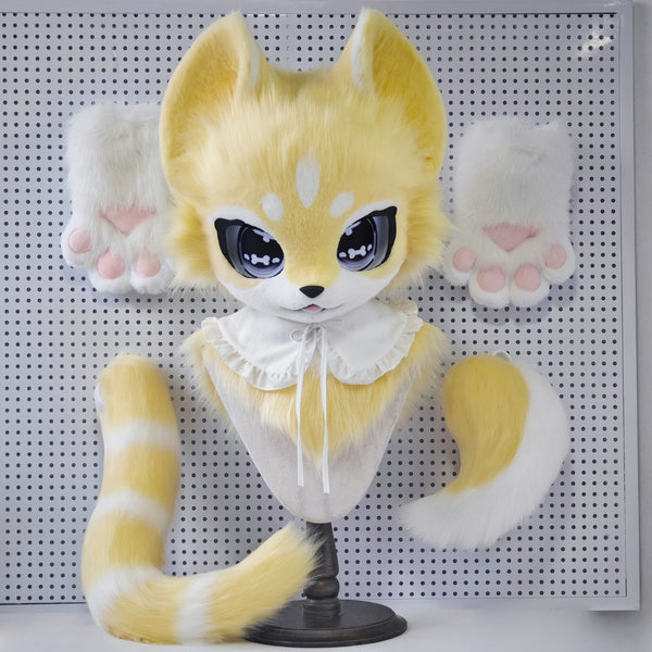 [Kitten] Cheese Kitten Kemono Fursuits Stock (Gift 2Tail+Handpaws)