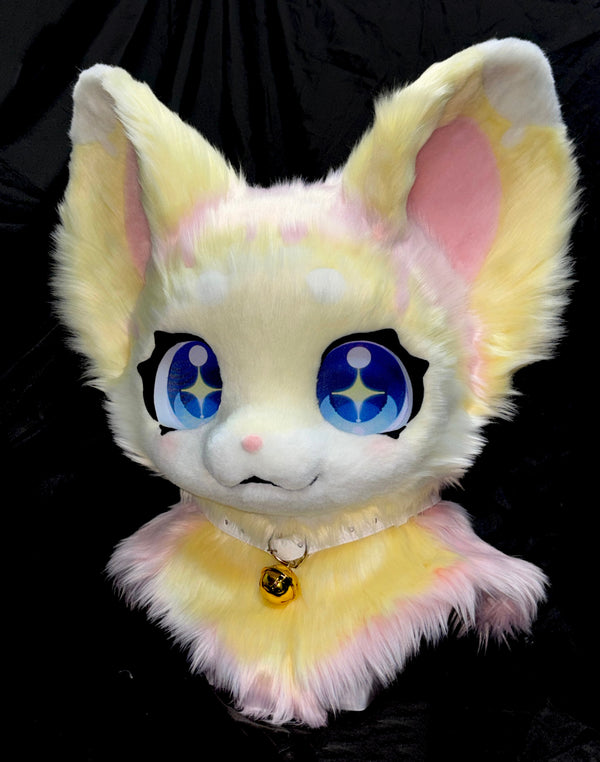 Cream Puppy Kemono Head Fursuit