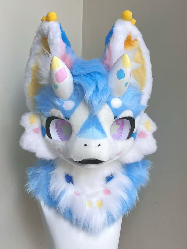 Candy Dragon Kemono Head Fursuit (Gift Handpaws)