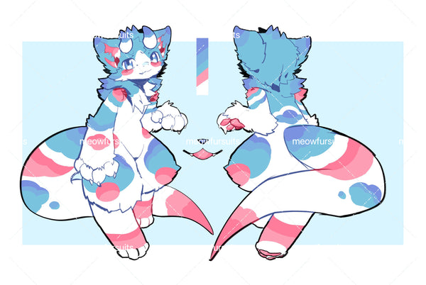 [Pre-sale adoption] - Flying Kitten Kemono Fursuit Head