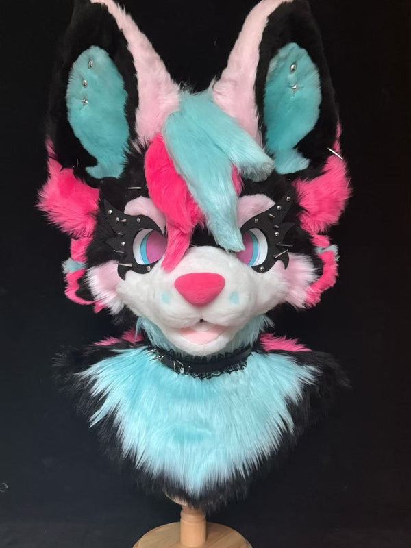 Fluorescent Puppy Toony Head Fursuit