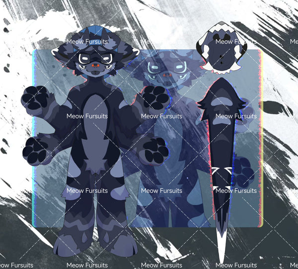 [Pre-sale adoption] - Rhinoceros Puppy Kemono Fursuit Head