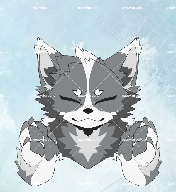 [Pre-sale adoption] - Smile Wolf Kemono Fursuit Head