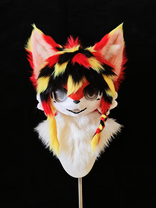 Red Fox Kemono Head Fursuit (Gift Handpaws+Tail)