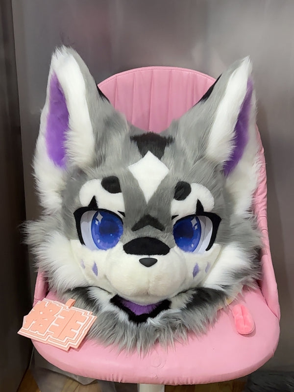 Grey Wolf Kemono Head Fursuit