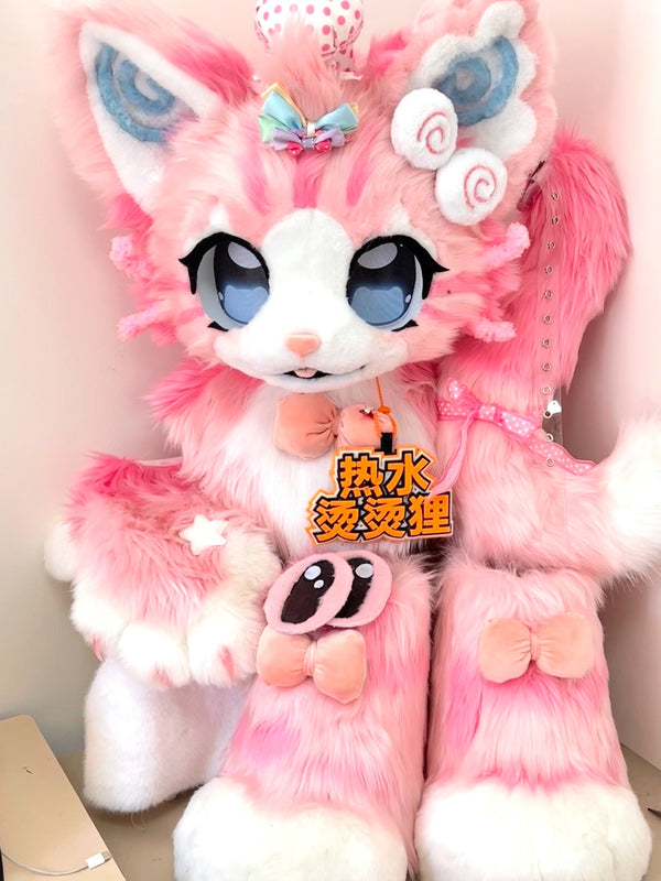 Chef Kitten Kemono Full-Set Fursuit (Gift Handpaws++Feetpaws+Tail)