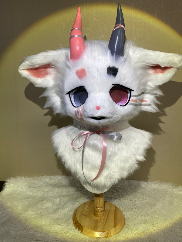 Heterochromia Devil Kemono Head Fursuit