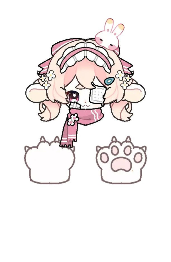 [Pre-sale adoption] - Yandere Pink Lamb Kig Fursuit Head