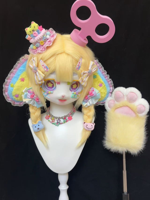 Clockwork Puppy Kemono Head Fursuit (Gift Handpaws)