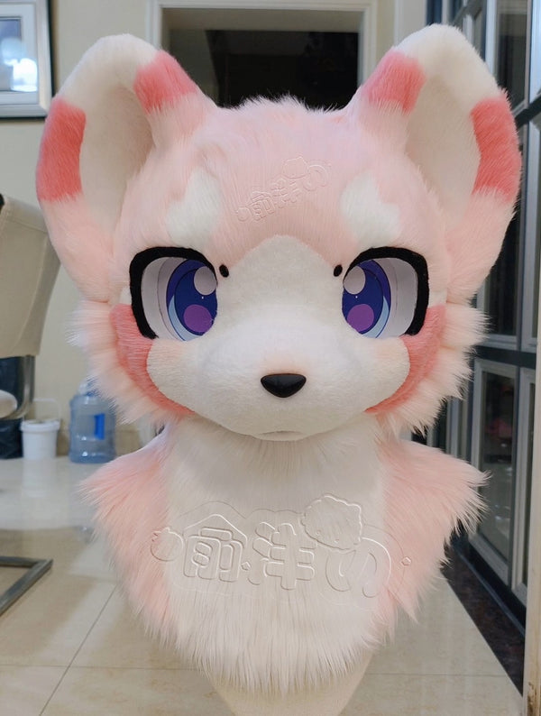 Pink Dragon Kemono Head Fursuit