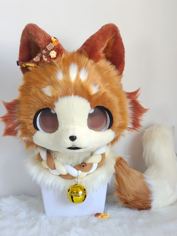 Coffee Puppy Kemono Head Fursuit (Gift Tail)