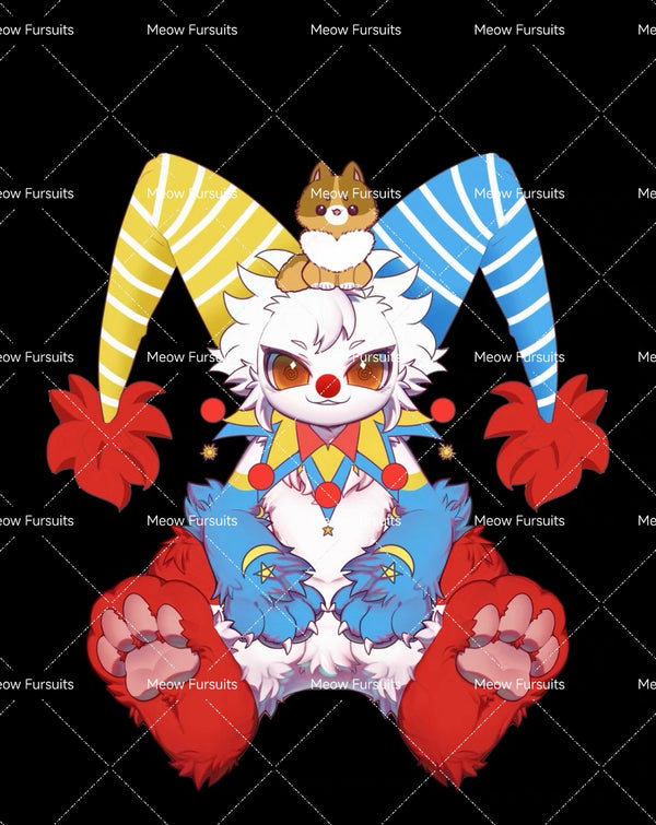 [Pre-sale adoption] - Clown Lion Kemono Fursuit Head