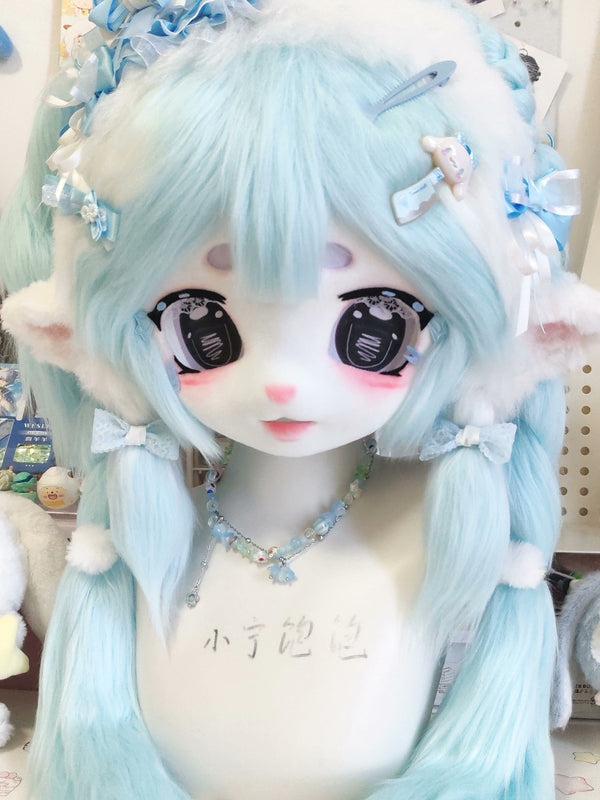 Blue Lamb Kig Head Fursuit