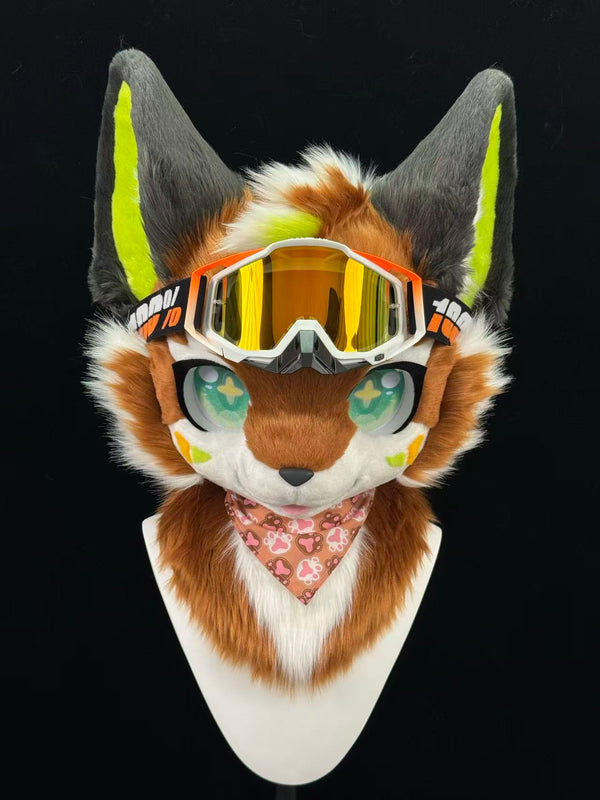 Goggles Puppy Kemono Head Fursuit