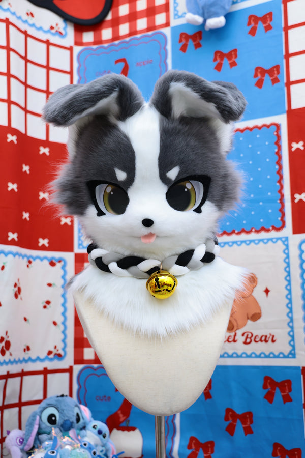 Gary White Puppy Kemono Head Fursuit