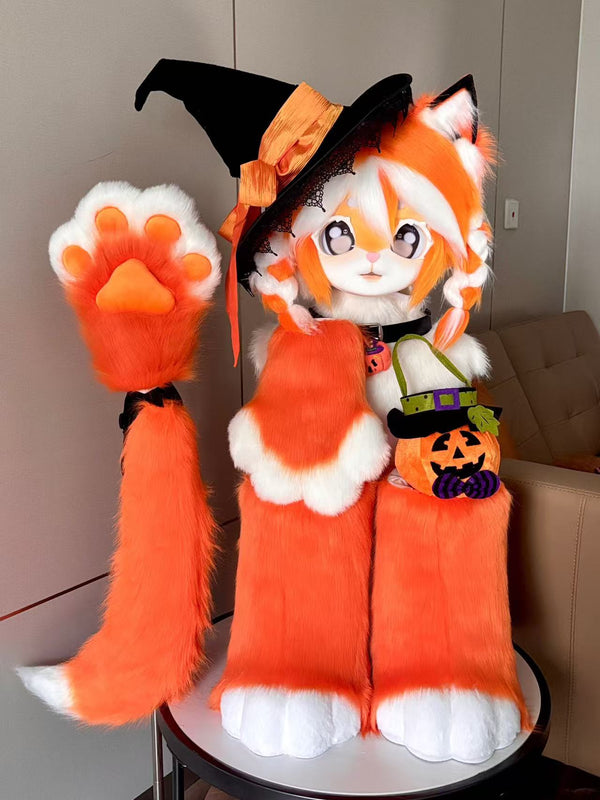 Halloween Lamb Kemono Full-Set Fursuits (Gift Handpaws+Feetpaws+Tail)