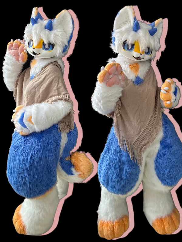 Puppy Kemono Full-Set Fursuit (Gift Handpaws+Feetpaws+Body)