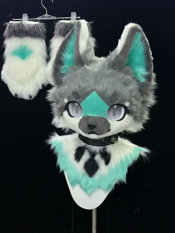 Silly Puppy Kemono Head Fursuit (Gift Handpaws)