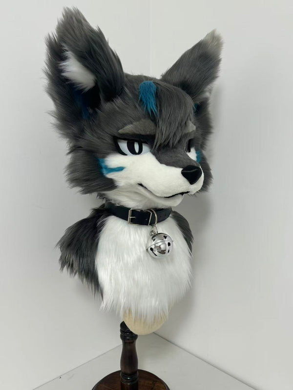 Black Wolf Kemono Head Fursuit