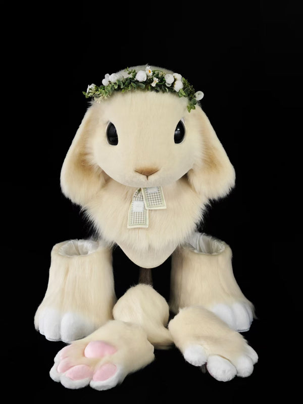 Bunny Kemono Head Fursuits (Gift Handpaws+Feetpaws+Tail)