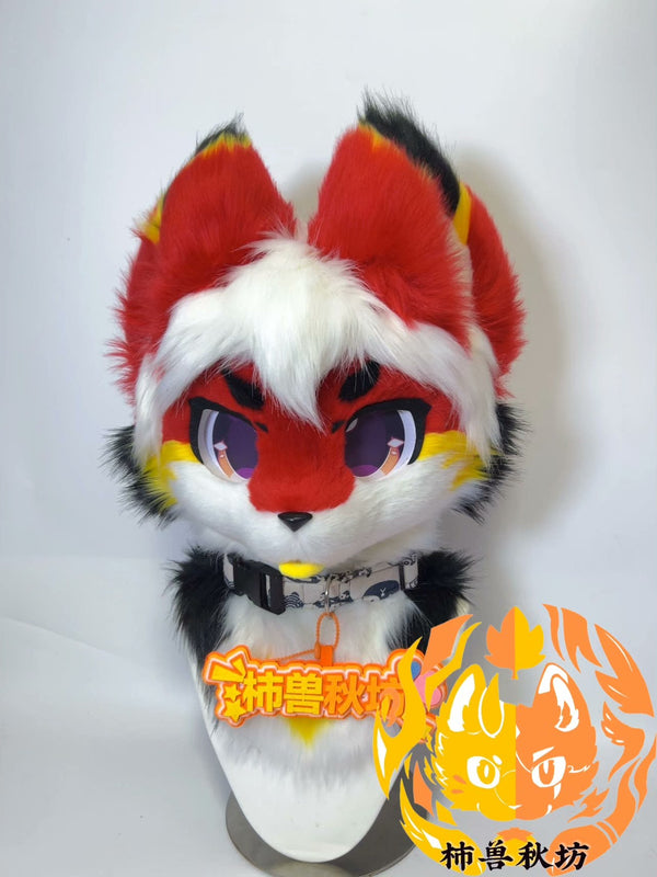 Red Wolf Kemono Head Fursuit