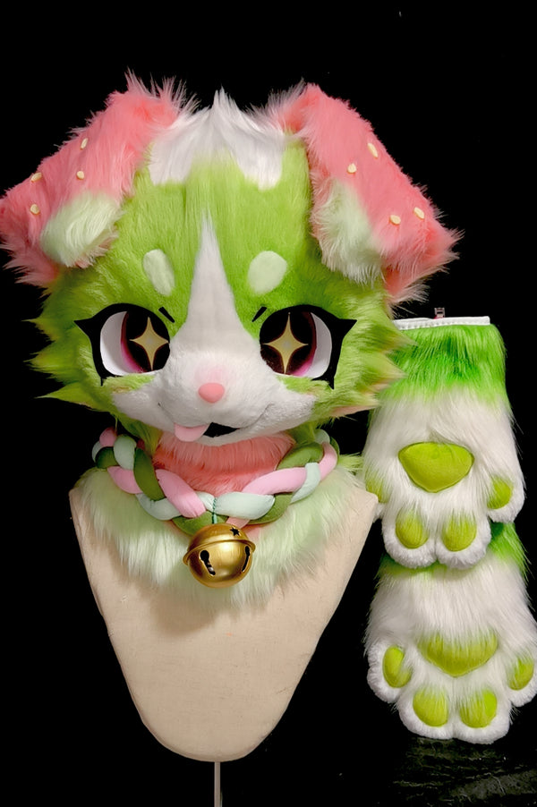 Guava Puppy Kemono Head Fursuit (Gift Handpaws)