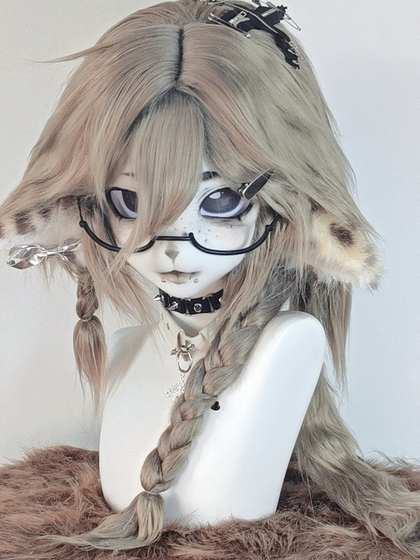 Gray Lamb Kig Head Fursuit