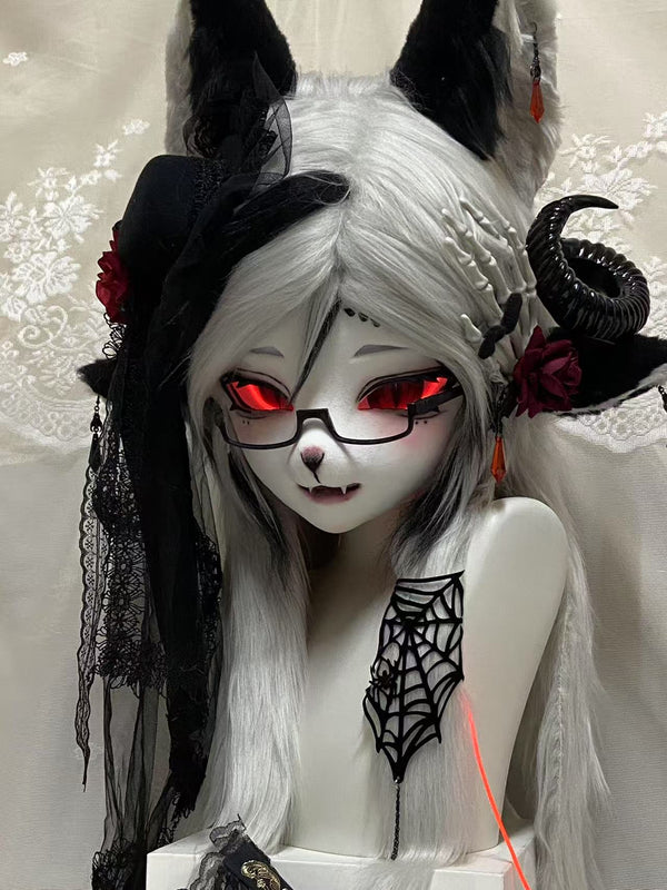 Gothic Goat Kig Head Fursuit